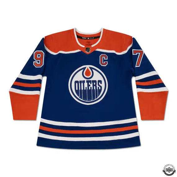 Upper Deck Authenticated - Connor McDavid Autographed & Inscribed “900 Points 1/2/24” Blue Adidas Edmonton Oilers Jersey