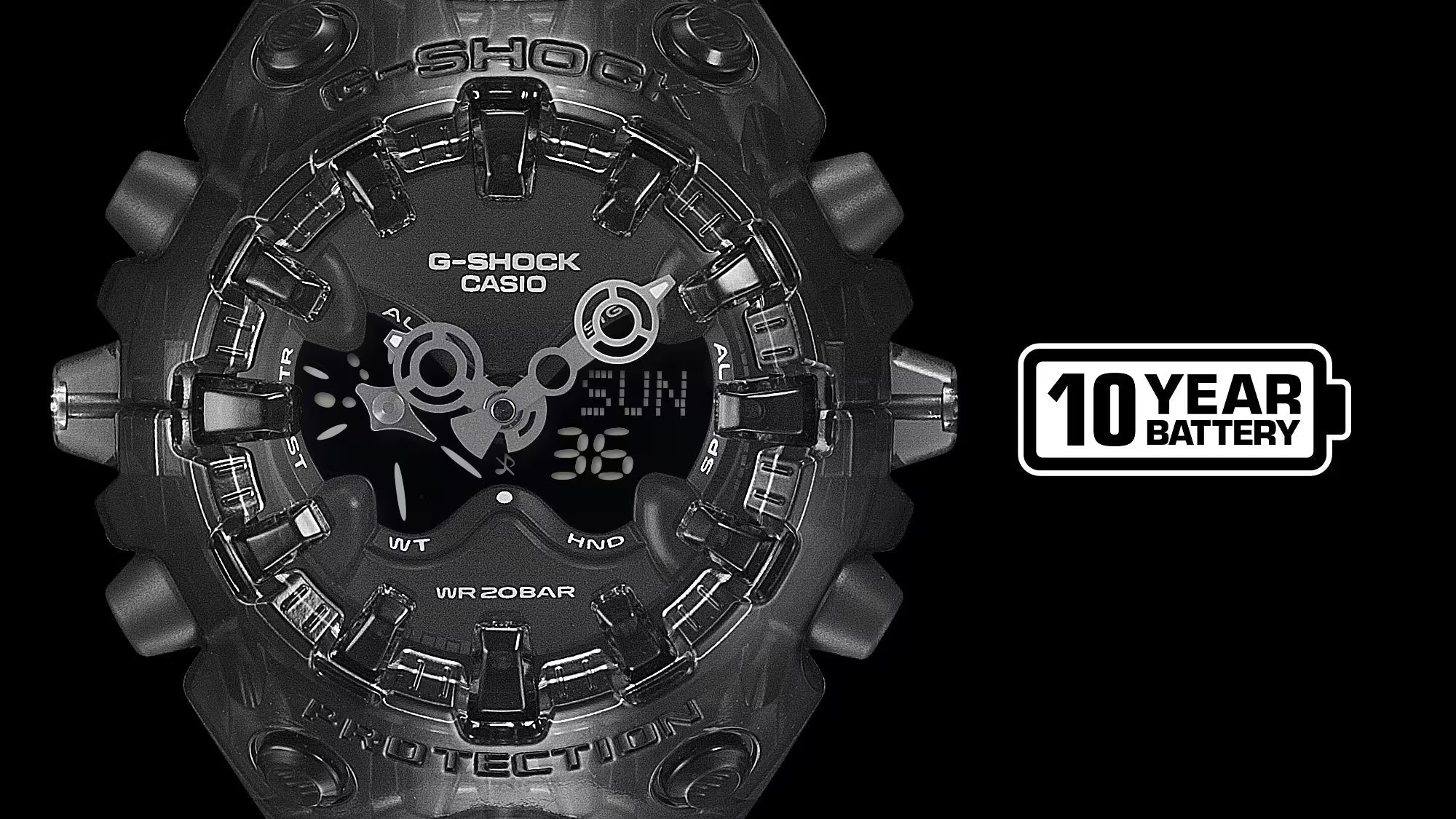 Casio G-Shock GA-V01SKE-8A Solar Analog-Digital Watch