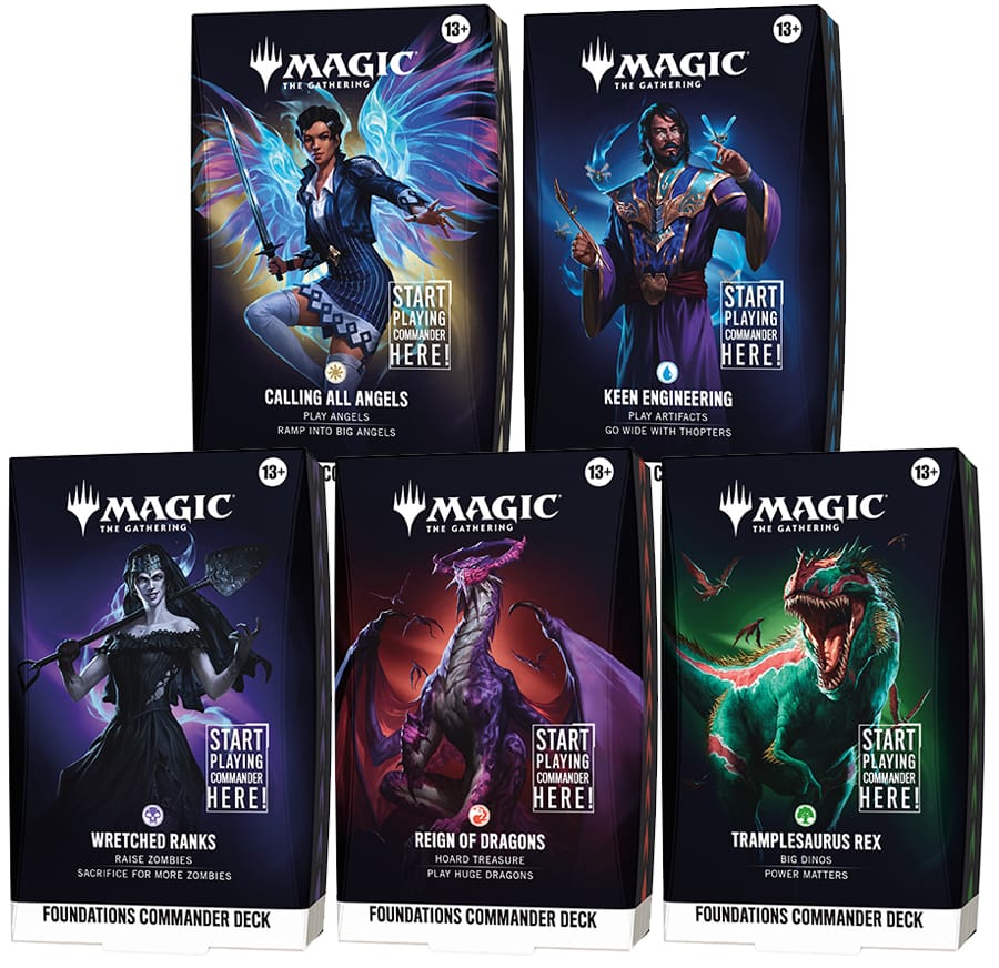 Magic: The Gathering | Foundations Commander Deck 5er-Set (Vorbestellung)