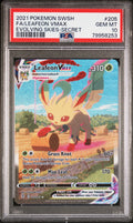 FA/LEAFEON VMAX EVOLVING SKIES-SECRET 2021 POKEMON SWORD & SHIELD EVOLVING SKIES PSA GEM MT 10