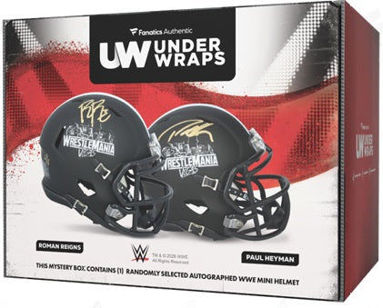 Fanatics - 2026 - Under Wraps - WrestleMania 42 - Autographed Mini Helmet