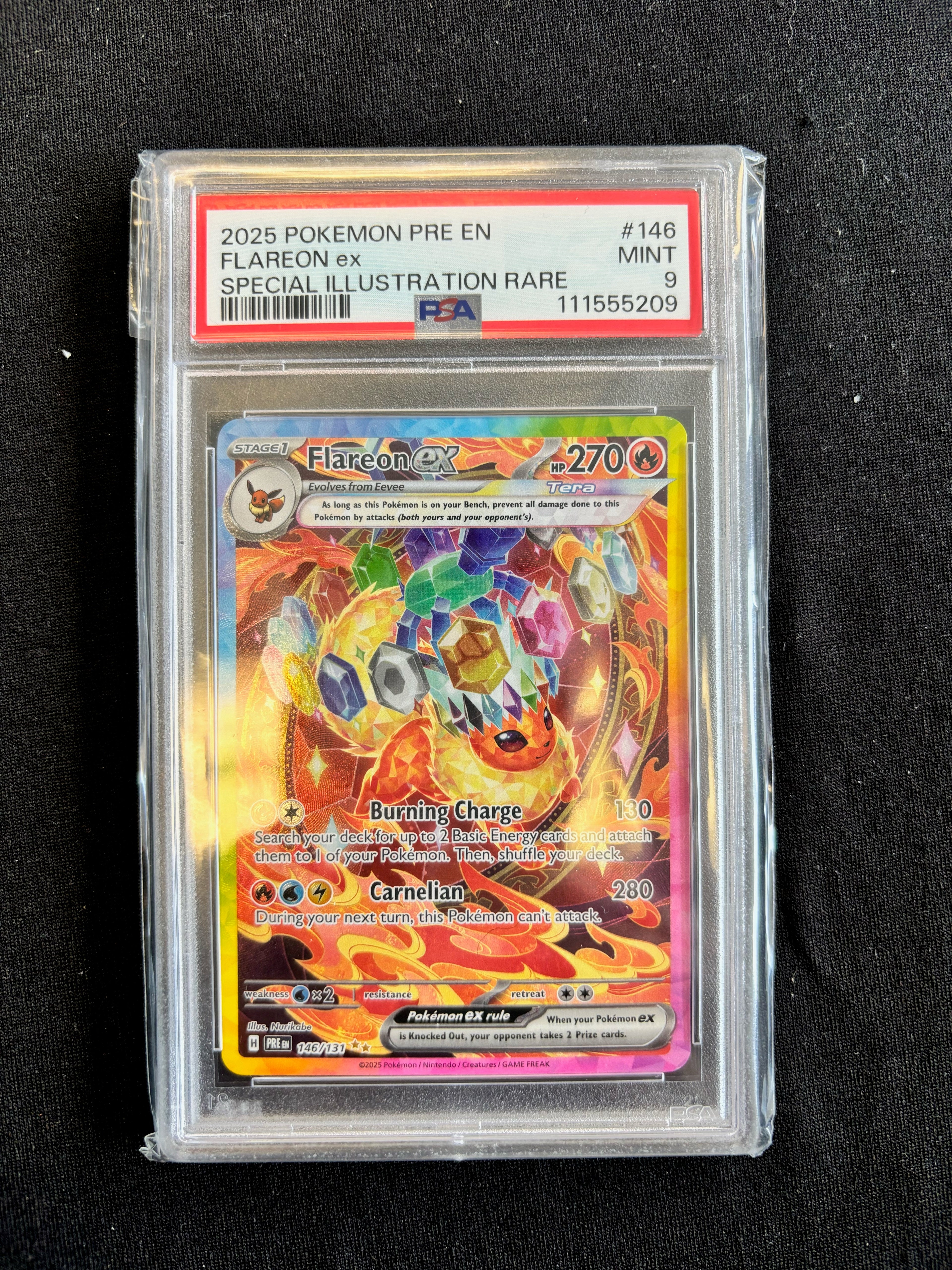 Flareon ex SIR PSA 9