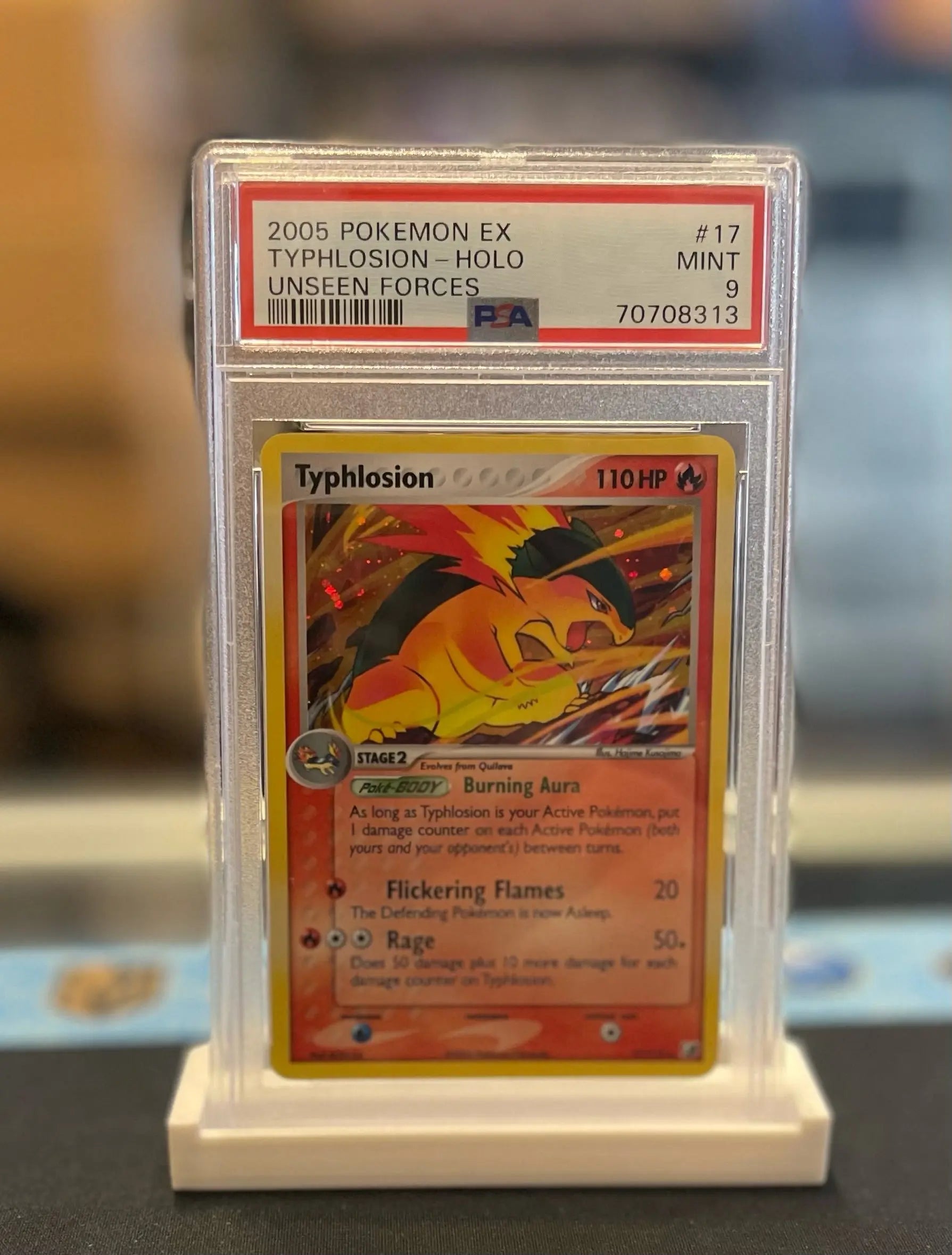 PSA 9 - 2005 Pokemon Unseen Forces Typhlosion ex