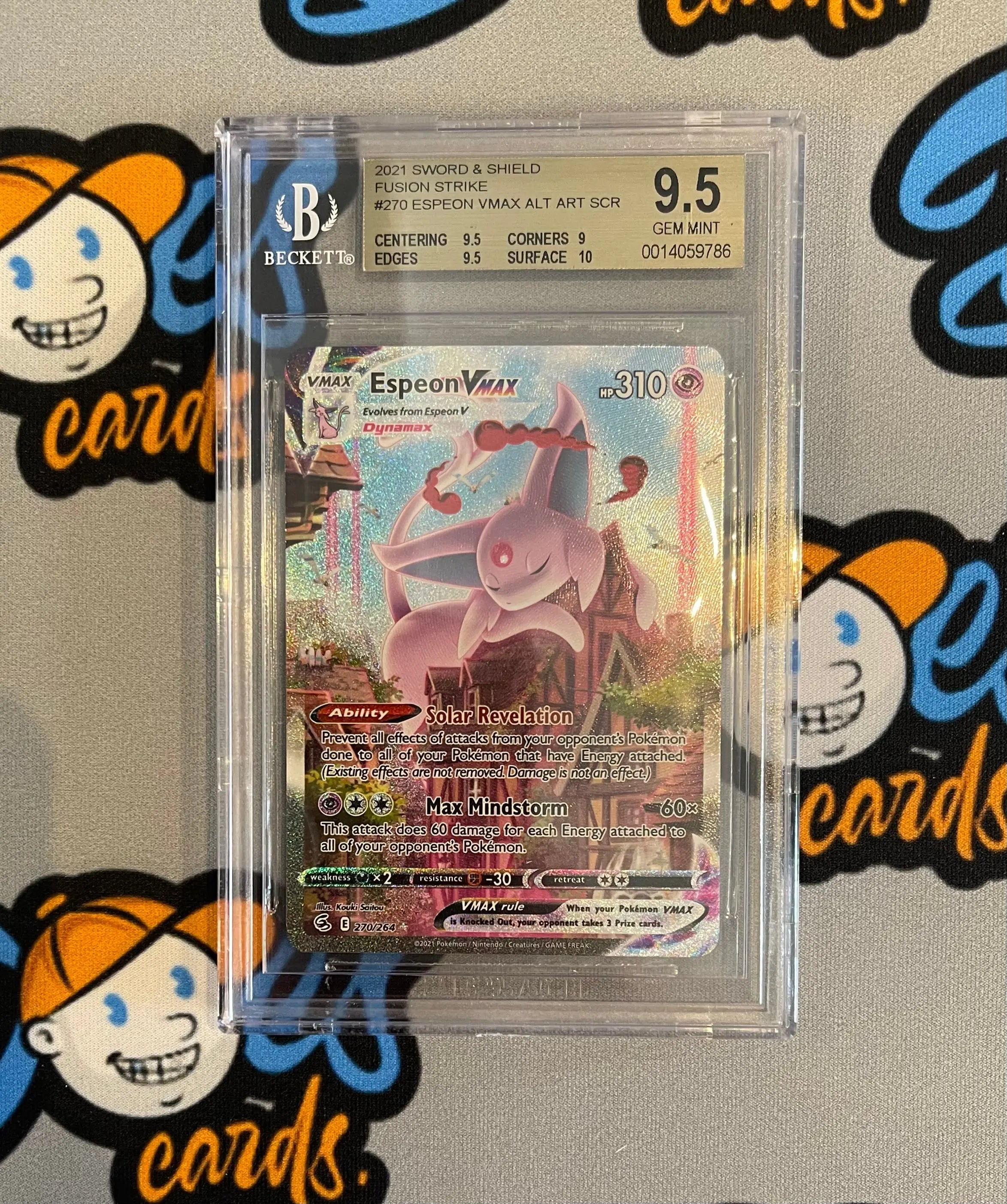 BGS 9.5 Pokemon Fusion strike Espeon Vmax Alt Art