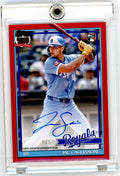Jac Caglianone 2026 Topps Series 1 '91 Topps 35th Anniversary Auto Red #'d 5/5