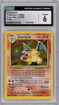 Charizard 1999 Pokemon Base Set holo #4/102 CGC 6
