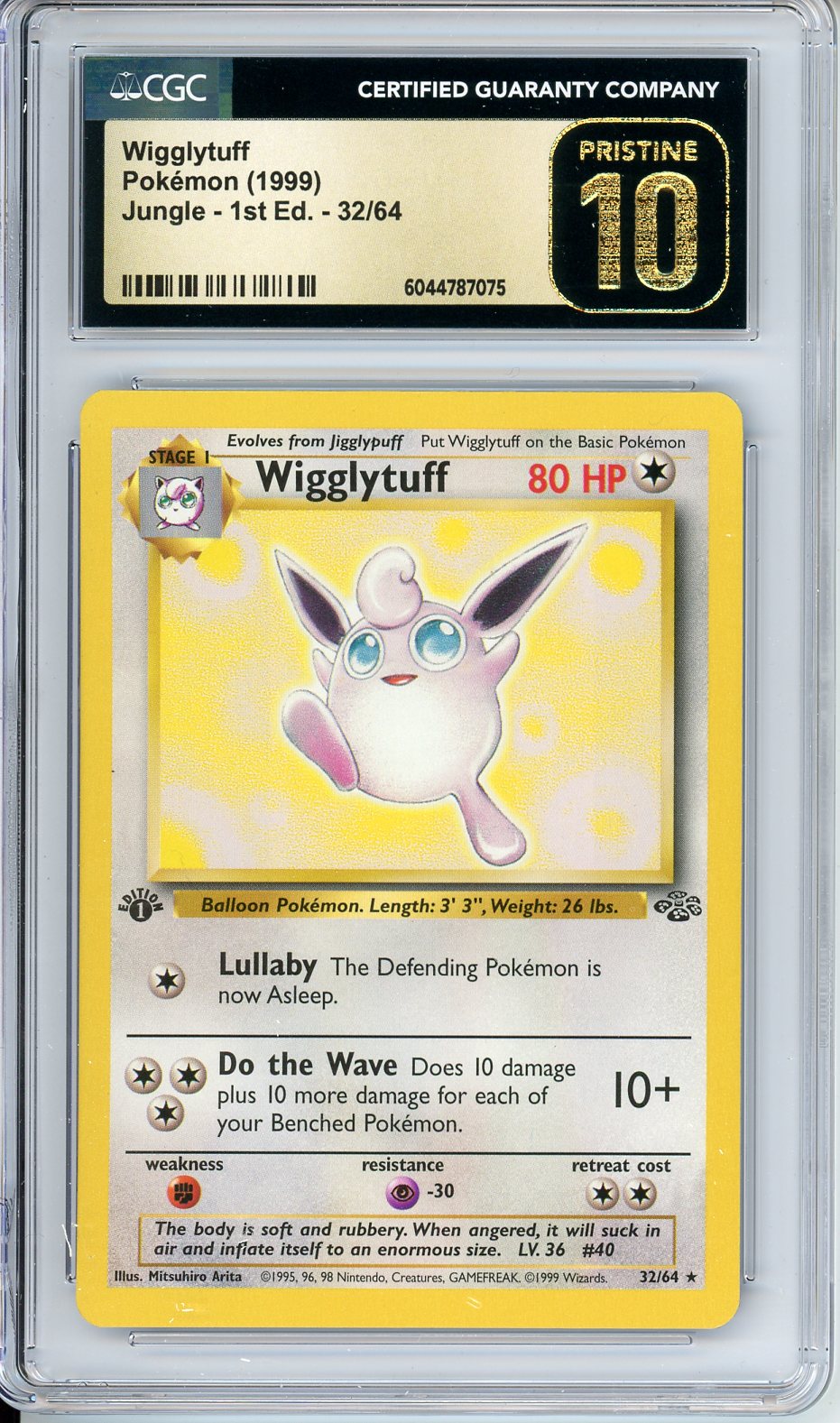 Pokemon Graded: Wigglytuff CGC Pristine 10