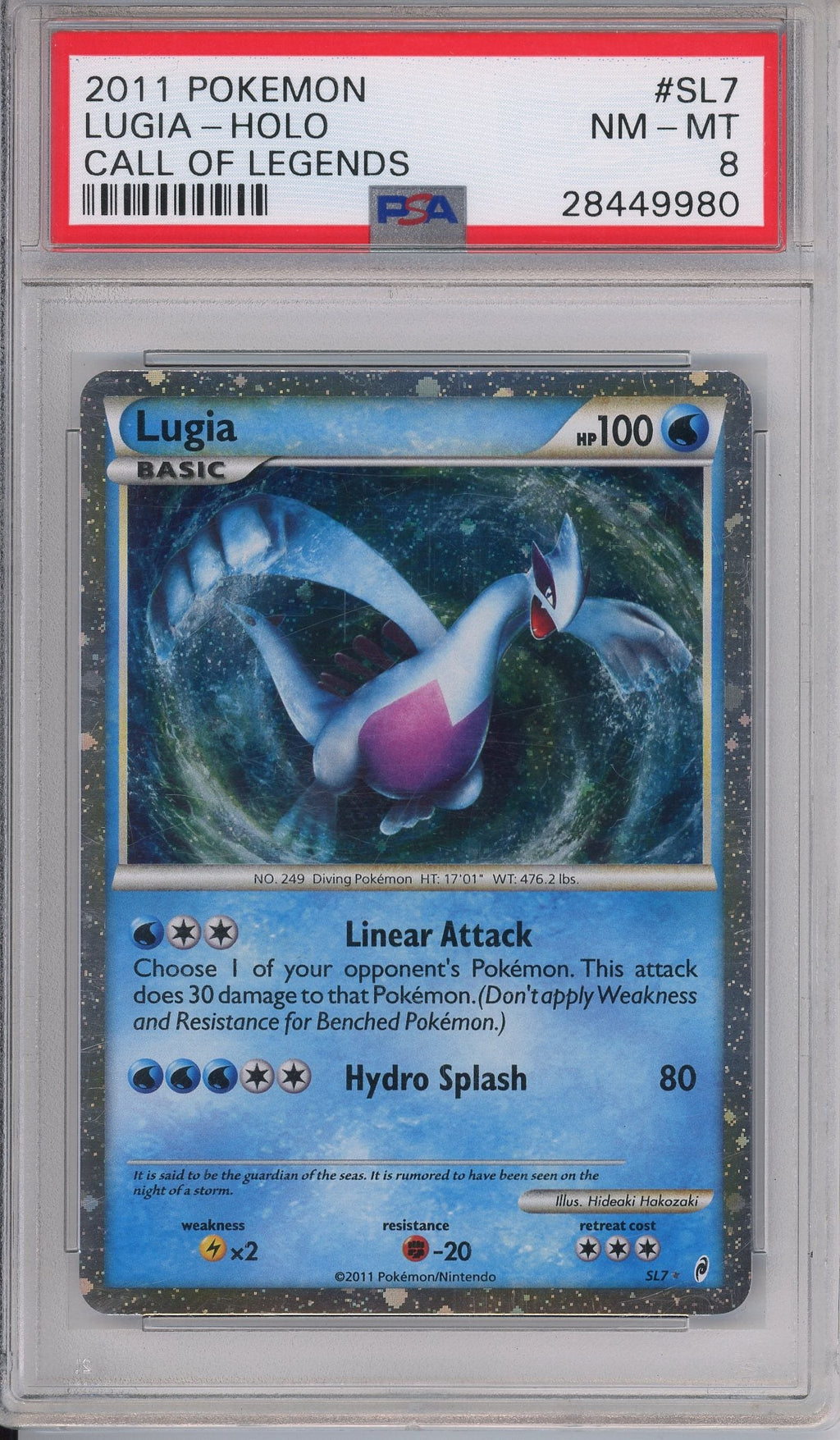 Pokemon Graded: Lugia Holo PSA 8