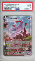Pokemon Graded: Espeon VMAX 270/264 Fusion Strike (2021) Secret Rare PSA 9