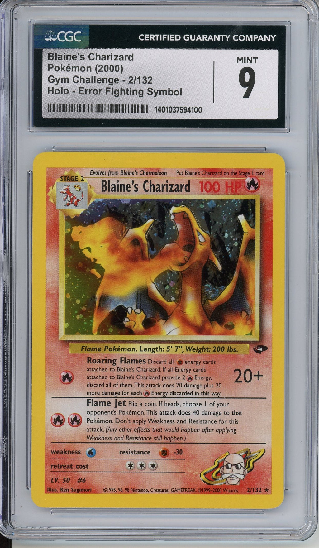 Pokemon Graded: Blaine's Charizard CGC 9