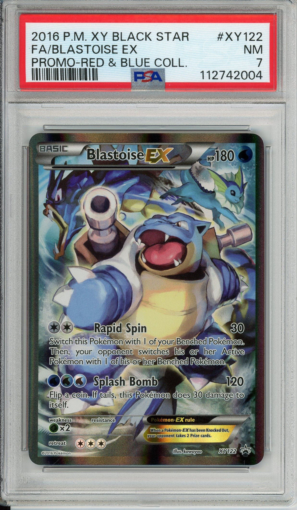 Pokemon Graded: Blastoise EX PSA 7