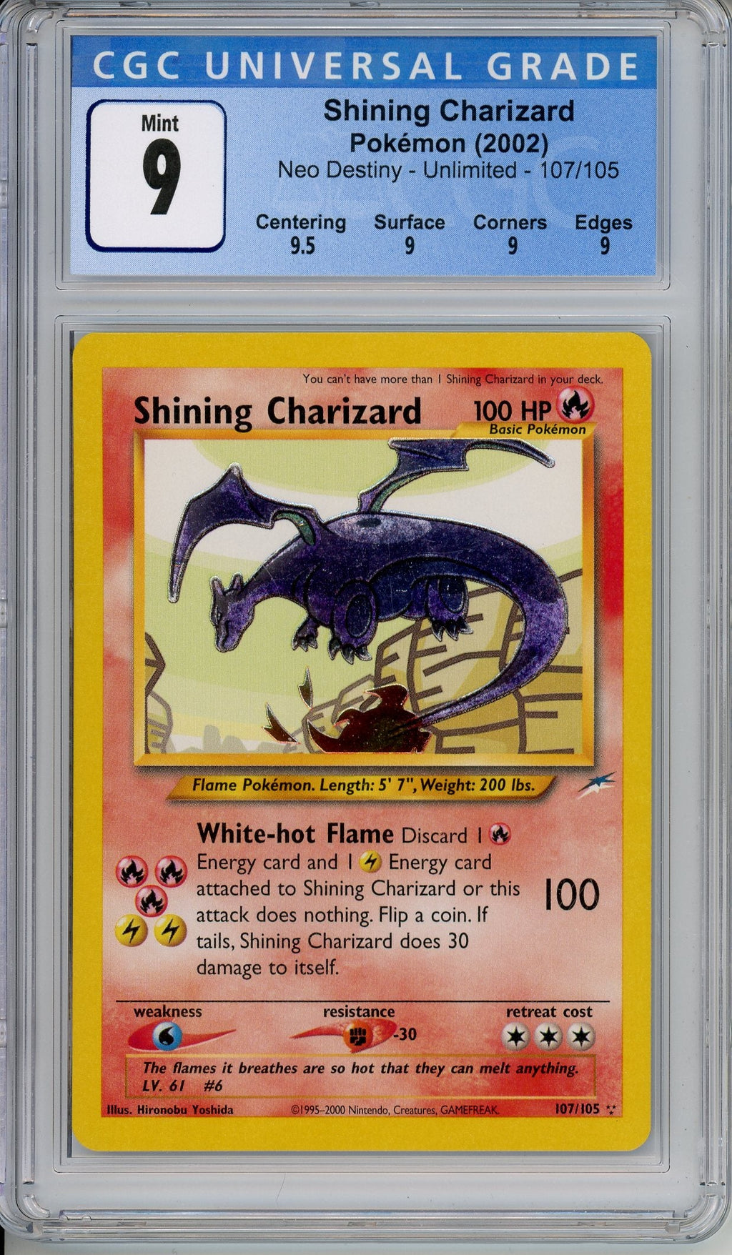 Pokemon Graded: Shining Charizard CGC 9