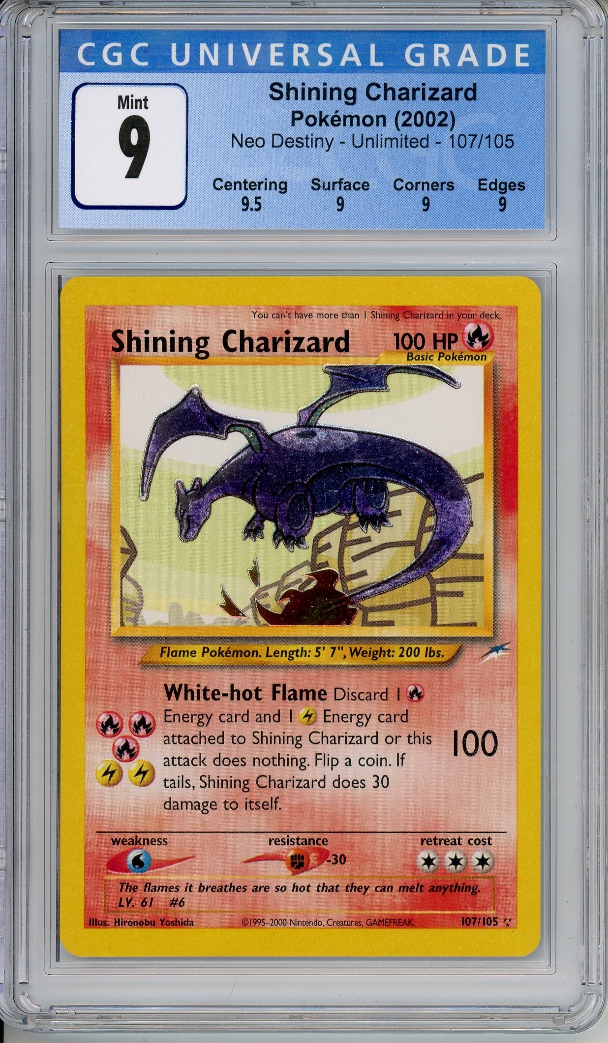 Pokemon Graded: Shining Charizard CGC 9