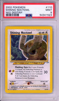 Pokemon Graded: Shining Noctowl 110/105 Neo Destiny (2002) Holo PSA 9