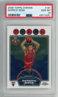 Derrick Rose 2008 Topps Chrome Rookie Card PSA 10