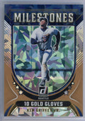 Ken Griffey Jr. 2024 Panini Donruss Milestones gold cracked ice #'d 06/10