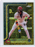 Elly De La Cruz 2025 Topps Chrome Gilded Gold Mini Diamond #'d 09/50