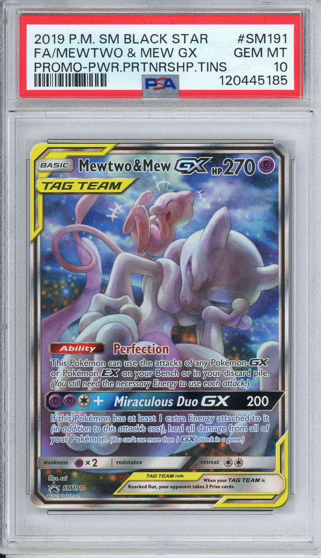 Pokemon Graded: Mewtwo & Mew GX PSA 10