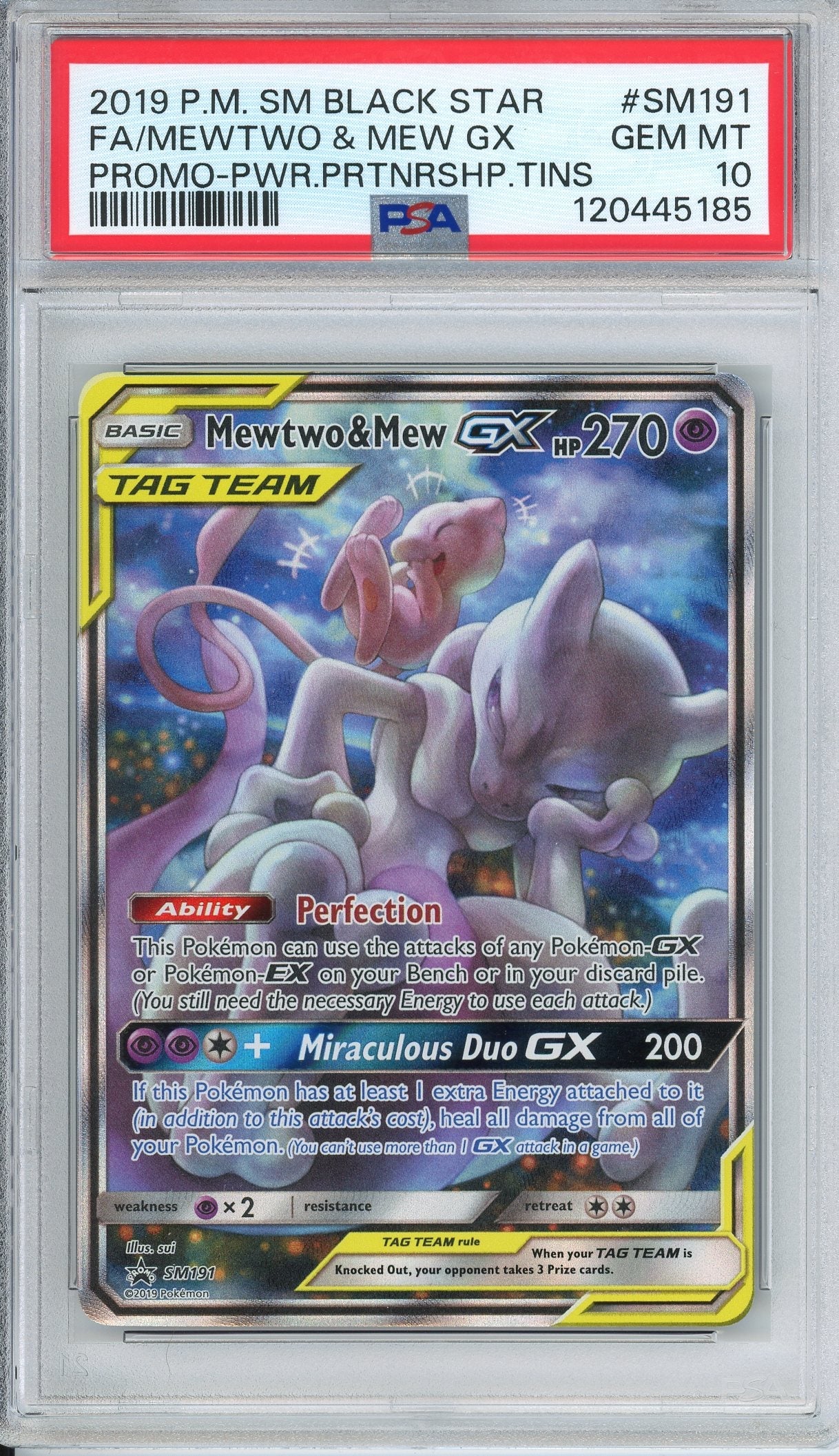 Pokemon Graded: Mewtwo & Mew GX PSA 10