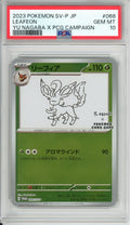 Pokemon Graded: JP Leafeon #68 Yu Nagaba X PCG Campaign (2021) Reverse Holo PSA 10