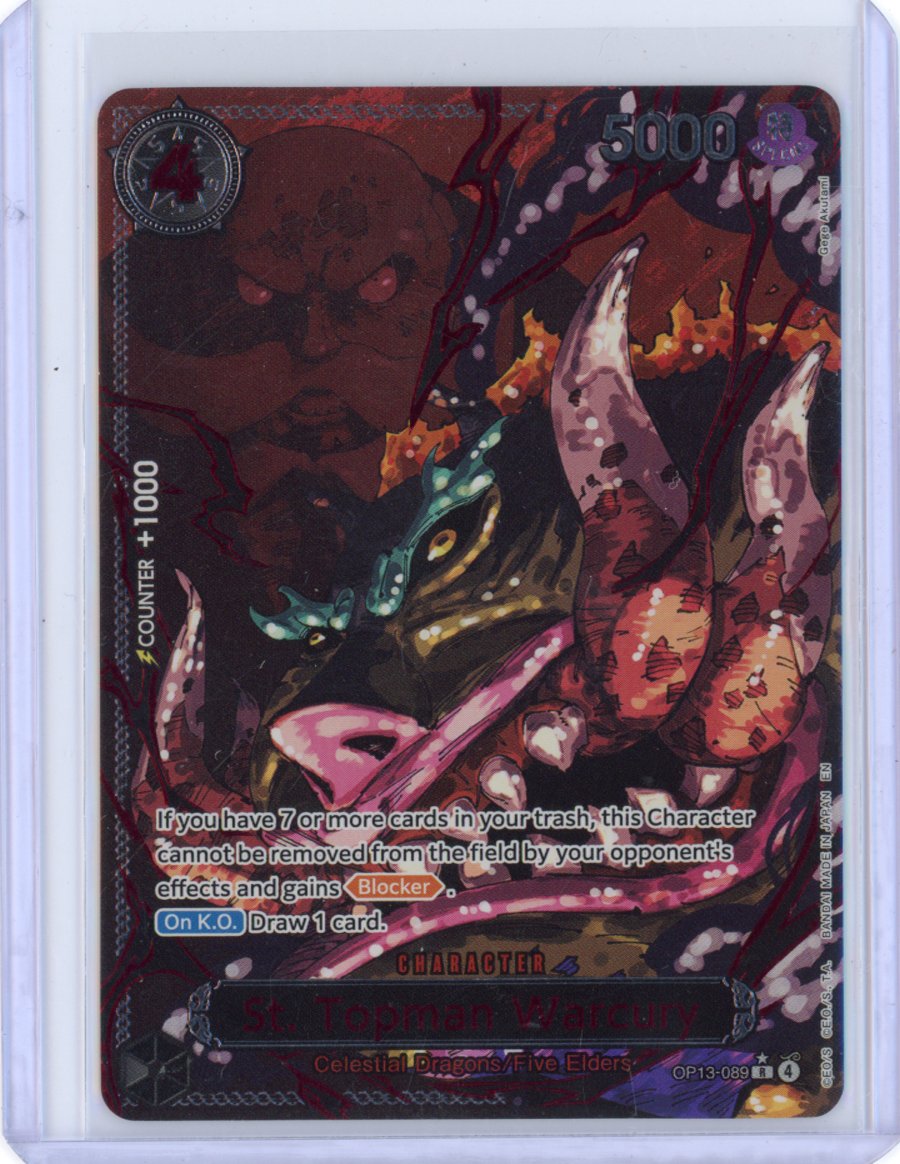St. Topman Warcury (Parallel) - Carrying On His Will OP13-089 Near Mint
