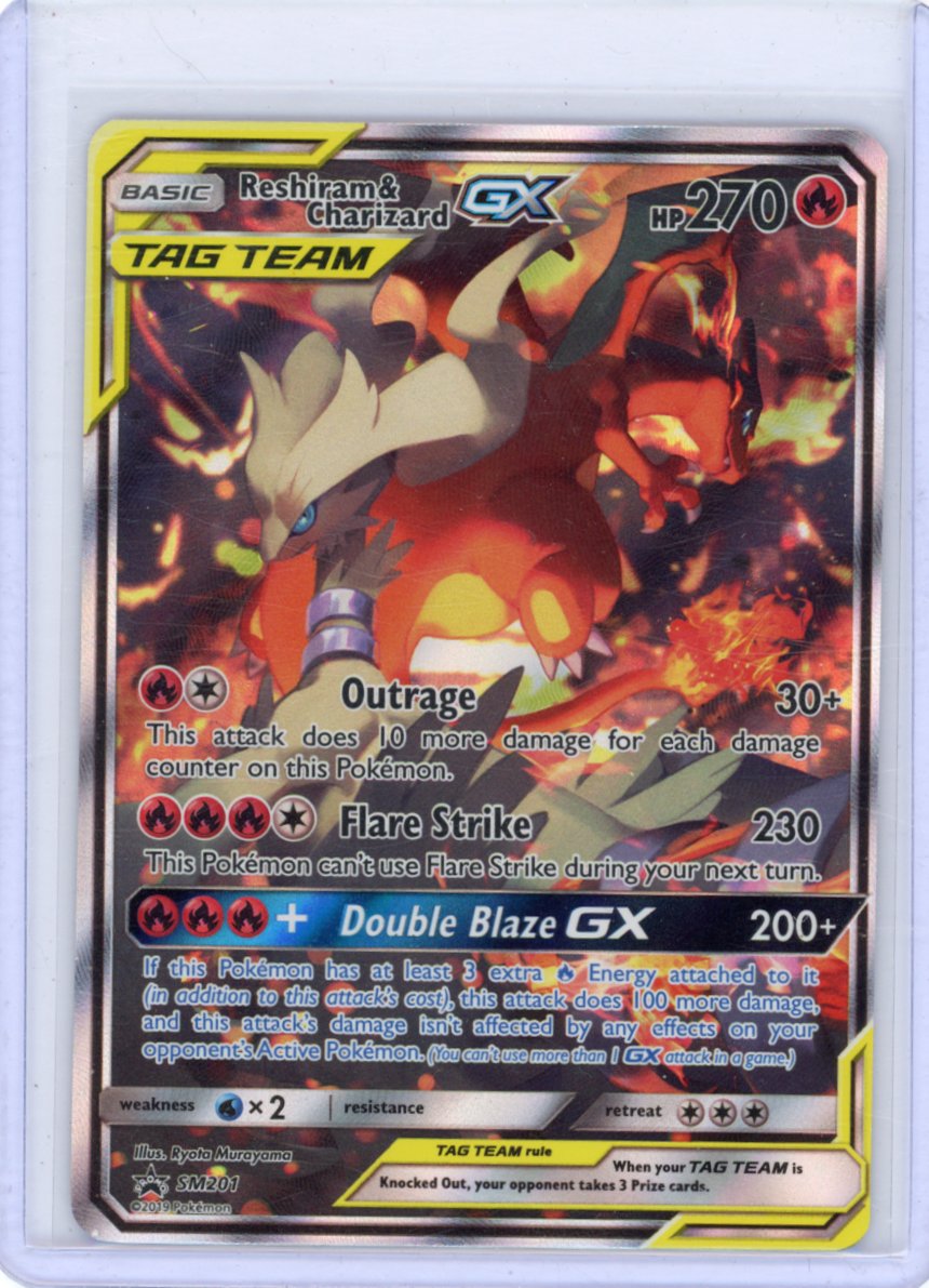 Reshiram & Charizard GX - SM201 [NM-]