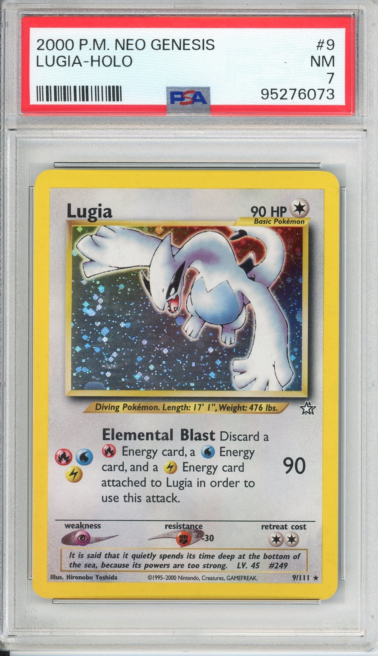 Pokemon Graded: Lugia Neo Genesis Holo PSA 7