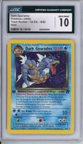 Pokemon Graded: Dark Gyarados Holo 1st Edition CGC 10