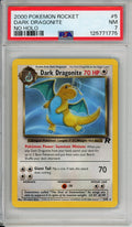 Pokemon Graded: Dark Dragonite 5/82 Team Rocket (2000) No Holo Error PSA 7