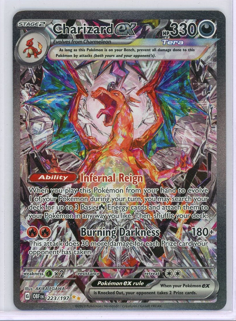 Charizard ex 2023 Pokémon Obsidian Flames Special Illustration Rare #223/197