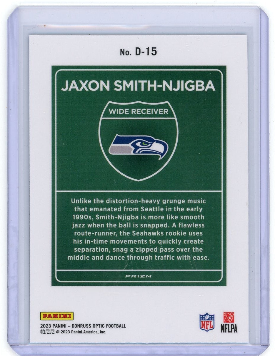 Jaxon Smith-Njigba 2023 Panini Donruss Optic Downtown rookie card