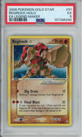 Pokemon Graded: Regirock Gold Star PSA 5