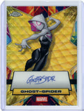Ghost-Spider 2025 Topps Chrome Marvel Facsimile Auto Gold Wave Refractor #'d 16/50