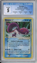 Pokemon Graded: Kyogre Gold Star CGC 5