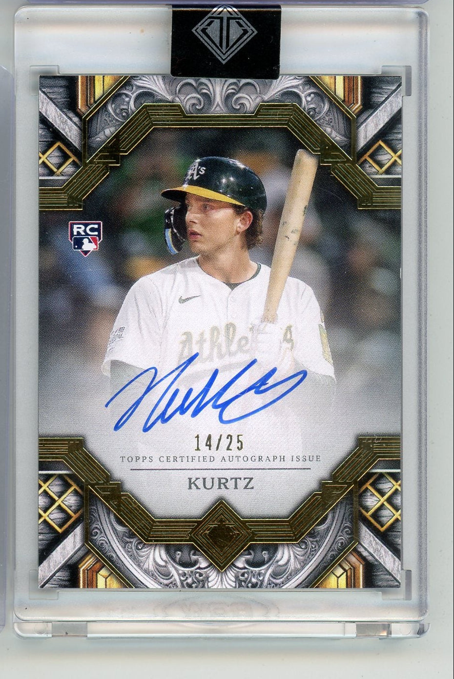 Nick Kurtz 2025 Topps Transcendent autograph rookie card #'d 14/25