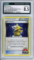 Pokemon Graded: No.2 Trainer World Championships 2013 Punch Cancelled Holo CGC 8.5
