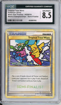 Pokemon Graded: Tropical Tidal Wave #HGSS18 Black Star Promo World Championships 2010 Semi-Finalist CGC 8.5