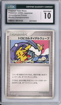 Pokemon Graded: JP Tropical Tidal Wave Unnumbered Black Star Promo World Championships 2006 CGC 10