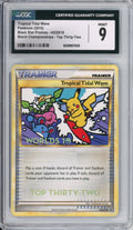 Pokemon Graded: Tropical Tidal Wave #HGSS18 Black Star Promo World Championships Top Thirty-Two CGC 9