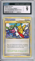 Pokemon Graded: Tropical Tidal Wave #HGSS18 Black Star Promo World Championships 2010 Quarter Finalists CGC 9