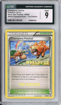 Pokemon Graded: Champions Festival #BW95 Black Star Promo World Championships 2013 Top Sixteen CGC 9