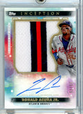 Ronald Acuna Jr. 2024 Topps Inception Patch Autograph #'d 01/75