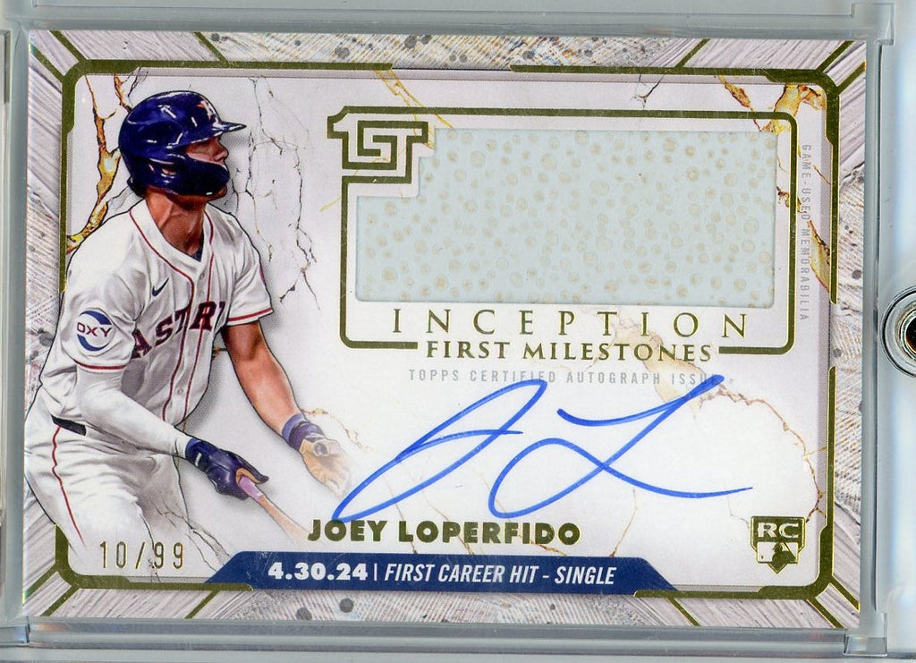 Joey Loperfido 2024 Topps Inception First Milestones RPA #'d 10/99