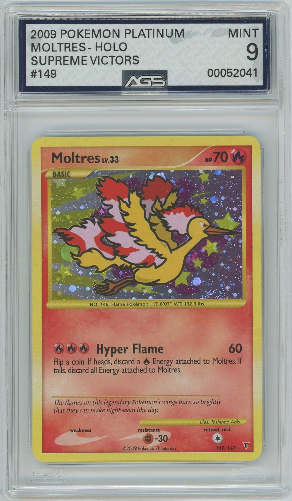AGS (MINT 9) Moltres #149 - Platinum - Supreme Victors (#00052041)