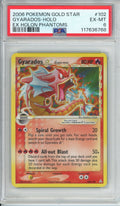 Pokemon Graded: Gyarados Gold Star 102/110 Ex Holon Phantoms (2006) PSA 6