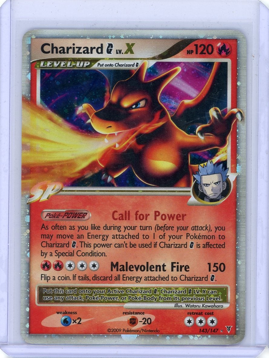 Charizard Lv. X 2009 Pokemon Supreme Victors rare holo #143/147 MP
