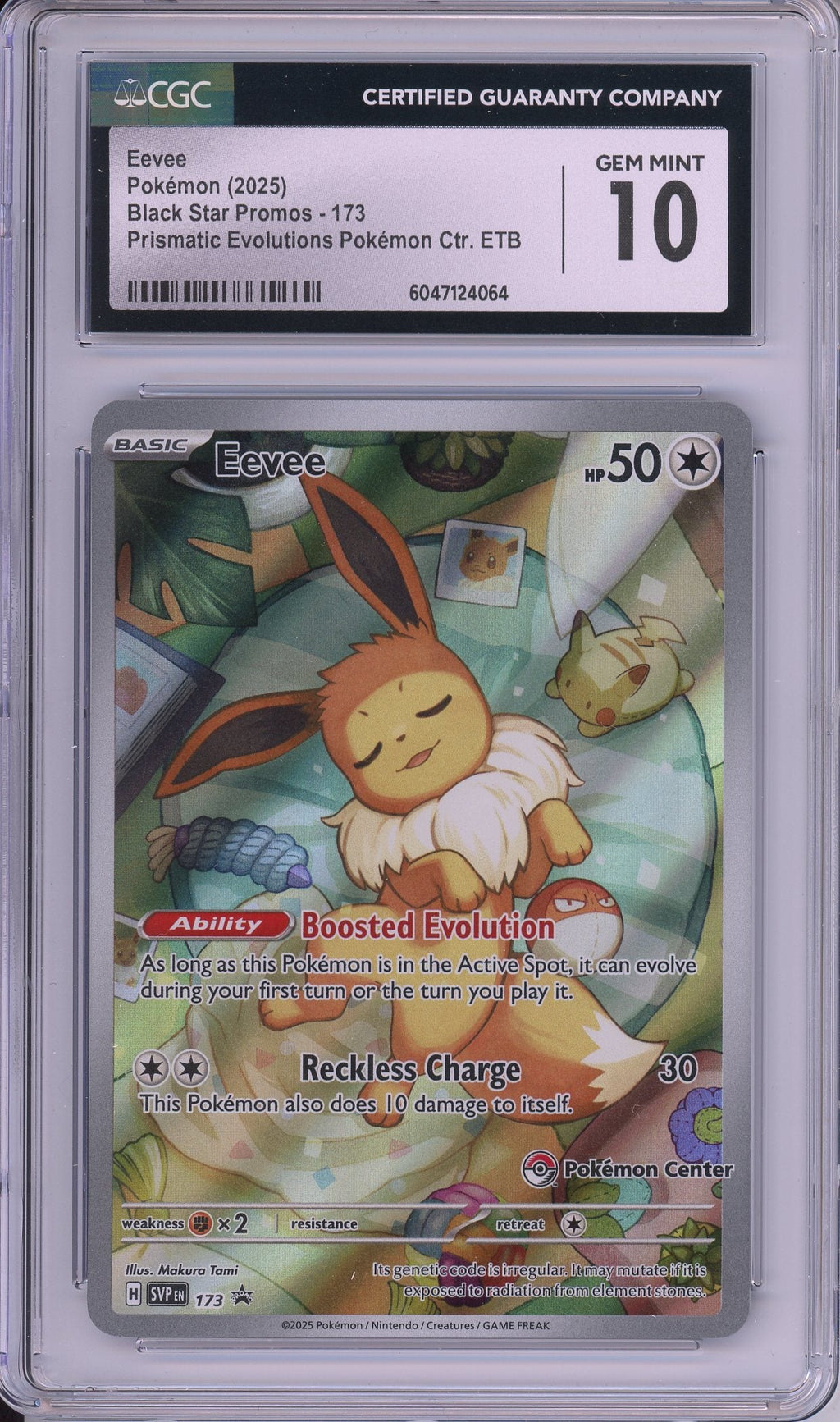 Pokemon Graded: Eevee Pokemon Center Promo CGC 10