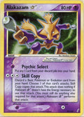 Pokemon Single: Alakazam Gold Star 99/100 Crystal Gaurdians 2006 (HP) Holo