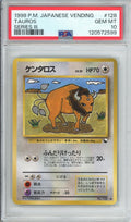 Pokemon Graded: JP Tauros #128 Vending Series III (1998) PSA 10