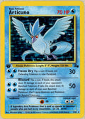 Pokemon Single: Articuno 1st Edition 2/62 Fossil (1999) Holo LP